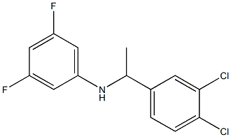 N-[1-(3,4-dichlorophenyl)ethyl]-3,5-difluoroaniline Structure