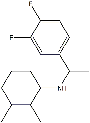 N-[1-(3,4-difluorophenyl)ethyl]-2,3-dimethylcyclohexan-1-amine 结构式