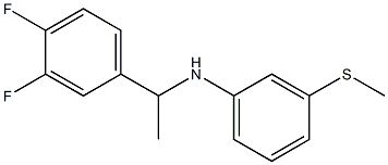 N-[1-(3,4-difluorophenyl)ethyl]-3-(methylsulfanyl)aniline Struktur