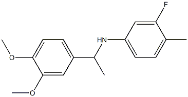 N-[1-(3,4-dimethoxyphenyl)ethyl]-3-fluoro-4-methylaniline Structure