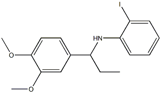 N-[1-(3,4-dimethoxyphenyl)propyl]-2-iodoaniline Structure