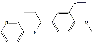 N-[1-(3,4-dimethoxyphenyl)propyl]pyridin-3-amine 结构式