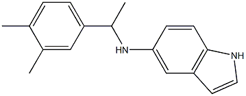 N-[1-(3,4-dimethylphenyl)ethyl]-1H-indol-5-amine 结构式