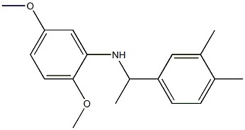 N-[1-(3,4-dimethylphenyl)ethyl]-2,5-dimethoxyaniline Struktur