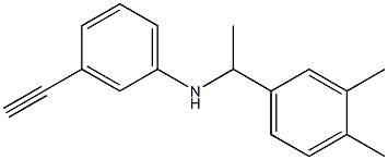 N-[1-(3,4-dimethylphenyl)ethyl]-3-ethynylaniline Structure