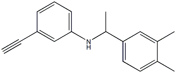 N-[1-(3,4-dimethylphenyl)ethyl]-3-ethynylaniline,,结构式