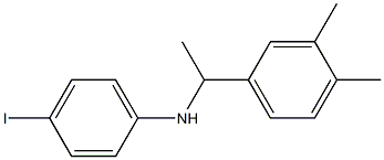 N-[1-(3,4-dimethylphenyl)ethyl]-4-iodoaniline Struktur
