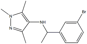 N-[1-(3-bromophenyl)ethyl]-1,3,5-trimethyl-1H-pyrazol-4-amine