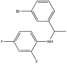 N-[1-(3-bromophenyl)ethyl]-2,4-difluoroaniline Structure