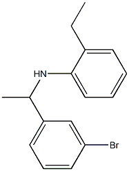 N-[1-(3-bromophenyl)ethyl]-2-ethylaniline,,结构式