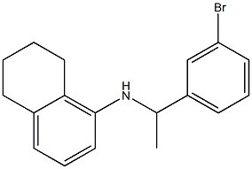 N-[1-(3-bromophenyl)ethyl]-5,6,7,8-tetrahydronaphthalen-1-amine Struktur