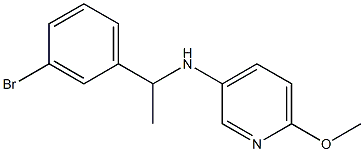 N-[1-(3-bromophenyl)ethyl]-6-methoxypyridin-3-amine Structure