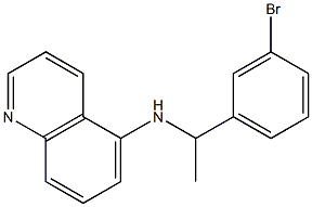 N-[1-(3-bromophenyl)ethyl]quinolin-5-amine Structure