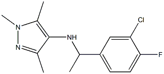 N-[1-(3-chloro-4-fluorophenyl)ethyl]-1,3,5-trimethyl-1H-pyrazol-4-amine