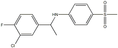 N-[1-(3-chloro-4-fluorophenyl)ethyl]-4-methanesulfonylaniline