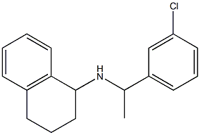 N-[1-(3-chlorophenyl)ethyl]-1,2,3,4-tetrahydronaphthalen-1-amine Struktur