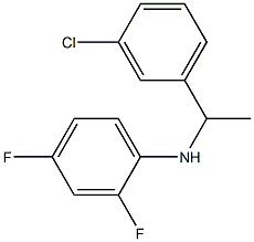 N-[1-(3-chlorophenyl)ethyl]-2,4-difluoroaniline Struktur