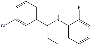 N-[1-(3-chlorophenyl)propyl]-2-fluoroaniline Structure