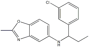 N-[1-(3-chlorophenyl)propyl]-2-methyl-1,3-benzoxazol-5-amine