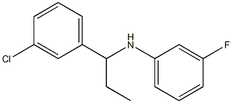 N-[1-(3-chlorophenyl)propyl]-3-fluoroaniline Structure