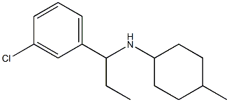 N-[1-(3-chlorophenyl)propyl]-4-methylcyclohexan-1-amine Structure