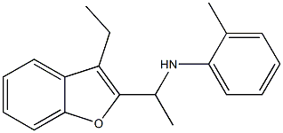 N-[1-(3-ethyl-1-benzofuran-2-yl)ethyl]-2-methylaniline Struktur