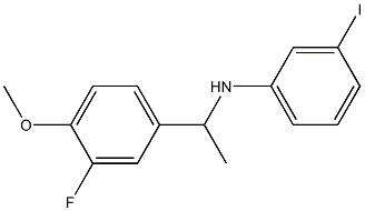 N-[1-(3-fluoro-4-methoxyphenyl)ethyl]-3-iodoaniline Struktur