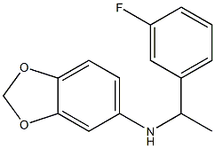 N-[1-(3-fluorophenyl)ethyl]-2H-1,3-benzodioxol-5-amine Struktur