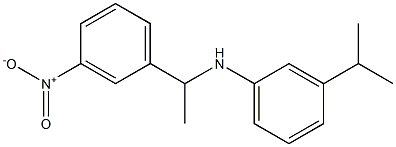 N-[1-(3-nitrophenyl)ethyl]-3-(propan-2-yl)aniline Structure