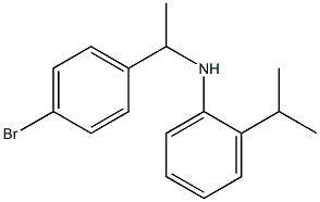 N-[1-(4-bromophenyl)ethyl]-2-(propan-2-yl)aniline Structure