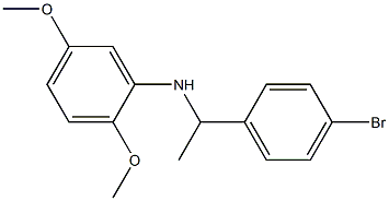 N-[1-(4-bromophenyl)ethyl]-2,5-dimethoxyaniline,,结构式
