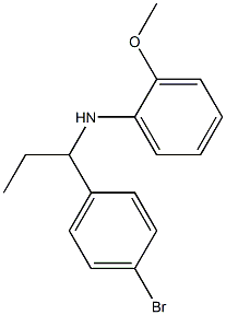 N-[1-(4-bromophenyl)propyl]-2-methoxyaniline Structure