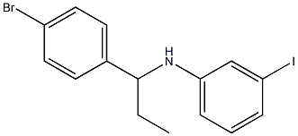 N-[1-(4-bromophenyl)propyl]-3-iodoaniline Structure