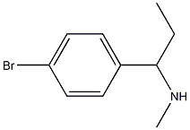 N-[1-(4-bromophenyl)propyl]-N-methylamine Structure