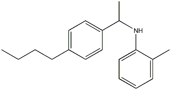 N-[1-(4-butylphenyl)ethyl]-2-methylaniline,,结构式