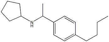 N-[1-(4-butylphenyl)ethyl]cyclopentanamine Struktur
