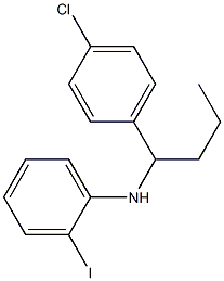 N-[1-(4-chlorophenyl)butyl]-2-iodoaniline Struktur
