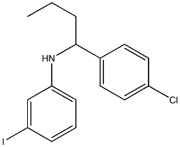 N-[1-(4-chlorophenyl)butyl]-3-iodoaniline 结构式