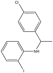 N-[1-(4-chlorophenyl)ethyl]-2-iodoaniline 结构式