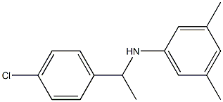 N-[1-(4-chlorophenyl)ethyl]-3,5-dimethylaniline 化学構造式