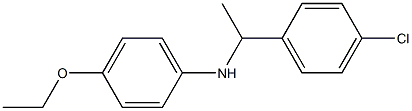 N-[1-(4-chlorophenyl)ethyl]-4-ethoxyaniline Structure