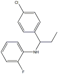 N-[1-(4-chlorophenyl)propyl]-2-fluoroaniline