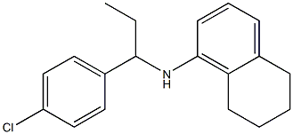 N-[1-(4-chlorophenyl)propyl]-5,6,7,8-tetrahydronaphthalen-1-amine