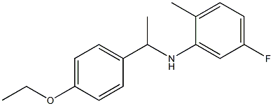 N-[1-(4-ethoxyphenyl)ethyl]-5-fluoro-2-methylaniline Struktur