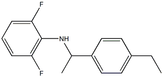 N-[1-(4-ethylphenyl)ethyl]-2,6-difluoroaniline 化学構造式