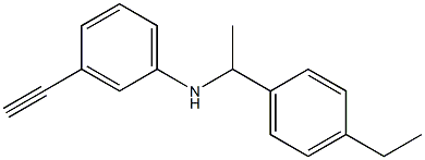 N-[1-(4-ethylphenyl)ethyl]-3-ethynylaniline Structure