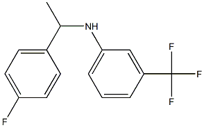 N-[1-(4-fluorophenyl)ethyl]-3-(trifluoromethyl)aniline Structure