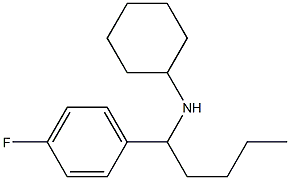 N-[1-(4-fluorophenyl)pentyl]cyclohexanamine Struktur