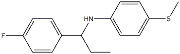 N-[1-(4-fluorophenyl)propyl]-4-(methylsulfanyl)aniline Structure