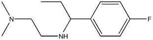 N'-[1-(4-fluorophenyl)propyl]-N,N-dimethylethane-1,2-diamine Structure